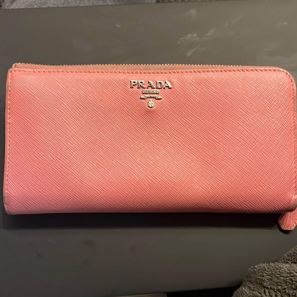 Prada Milano Made in Italy Pink Long Wallet